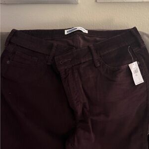 Old Navy Women's Dark Burgundy Jeans